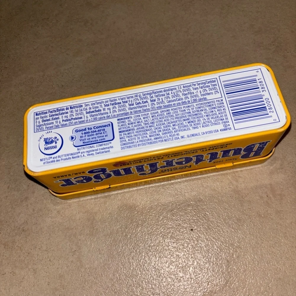 Nestle Butterfinger Collectors Candy Tin